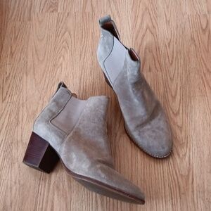 Madewell Taupe Suede Regan Boot Size 9.5